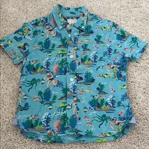 Mini Boden Underwater Adventure bottom up shirt